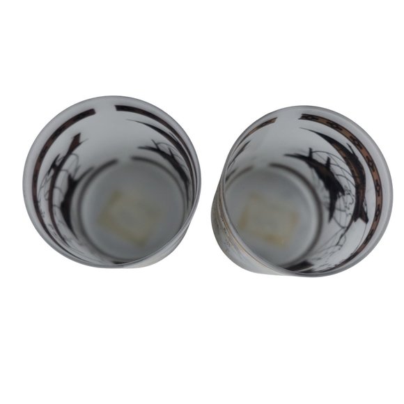 US Air Force Academy Frosted Rock Glass Kapan Kent NWT Gilded Set of 2 - Picture 8 of 9